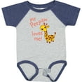 thumbnail image 3 of Inktastic My Peepaw Loves Me Cute Giraffe Boys or Girls Baby Bodysuit, 3 of 5