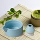 thumbnail image 5 of Juego de 2 cuencos tradicionales para matcha, cuencos de cerámica para matcha para principiantes. Azul, 5 of 8