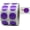 Purple, variant on Orange Transparent Circle Dot Stickers | 0.5" Inch Round | 1000 Pack