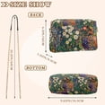 thumbnail image 4 of FORMRS Women Crossbody Purse with Chain Strap Vegan Leather Shoulder Handbag, White Floral Garden, 4 of 7