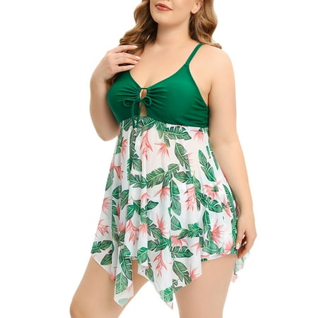 

Wiueurtly Women s Swimwear Tankini 2 Piece Normal Swimsuit High Waisted Bathing Suits Sports Vacation / Strap / New / Padded Bras / Strap Swimsuit Sunflower Swimsuits for Big Girls