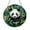 Stained Glass 9.84 Inch, variant on Stunning Panda Stained Glass Panel – Circular Window Hanging with Green and Yellow Foliage Design, Home Accent