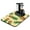 White-471, variant on Sunflower and Truck Design Dish Drying Mat, Boho Vintage Floral Coffee Bar Mat, Absorbent Yellow Kitchen Counter Protector