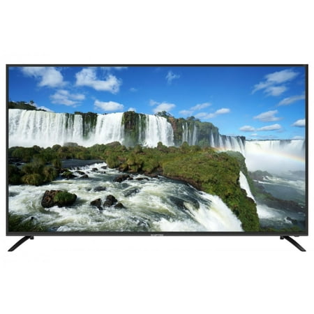 Open Box JVC 75" 4K UHD LED Roku Smart TV with HDR10, Airplay, Cast (LT-75MAW605) - Black