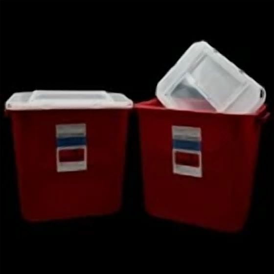 Sharps Container, 2 Gallon, Biohazard Needle Disposal
