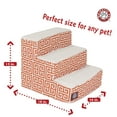 thumbnail image 4 of Majestic Pet Towers Pet Stairs 3 Steps Orange Machine Washable Removable Cover 18" x 16" x 15", 4 of 5