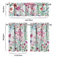 thumbnail image 6 of Vintage Country Curtains 36 Inch - 3 Panel Rustic Bloom Set with Bohemian Wildflowers, Rod Pocket, 6 of 6