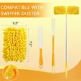 thumbnail image 2 of JUNWELL Reusable Duster Refill Compatible with Swiffer Hand Duster - 360 Heavy Duty Dusters Refills - Microfiber Ceiling Fan Duster for Swiffer Dusters Extended Handle  4 Pack(Handle is N, 2 of 6