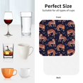 thumbnail image 6 of Pofeuu Leopard Print Print Coasters for Drinks, 4Pack PU Leather Coasters, Bar Drink Coasters for Tabletop Protection, Furniture from Damage-Square, 6 of 6