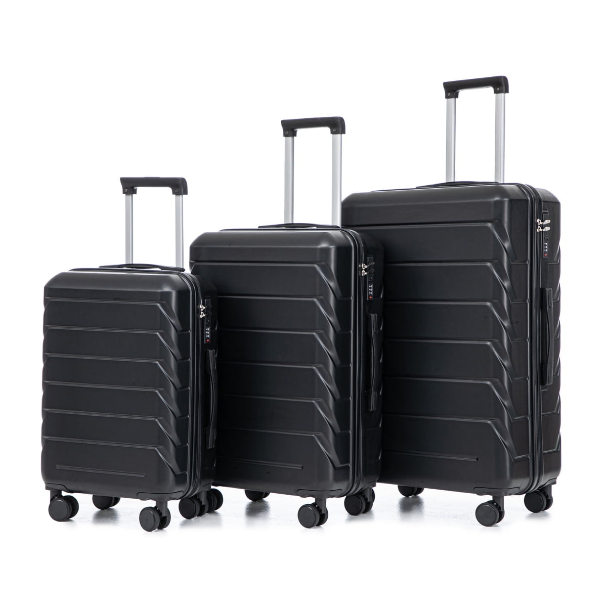 InUSA Resilience 3-Piece Hardside Luggage Sets with Spinner Wheels