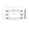 thumbnail image 4 of 2 Pieces Metal Electric Guitar Guitar Pickup Frame Electric Pickup Flat Base Mounting Inside Frame 2x2mm, 4 of 8