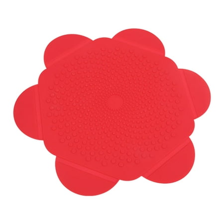 

Silicone Mats Microwave Mat Non Slip Multipurpose Drying Mat Pot Pan Holder Microwave Food Covers Table Mats for Microwave Oven Home Red
