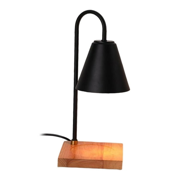 Calentador eléctrico moderno, lámpara de fusión, calentador de Base de madera ligera, portavelas con para mesa, adornos para Colco Lámpara calentadora de velas
