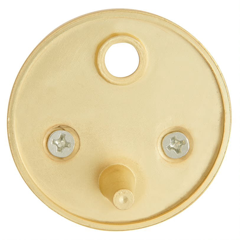 Dome Door Stop Wall Protectors with Rubber Stopper – Satin Brass Floor Mounted Door Stoppers 10-Pack – Design House, 188367