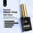 thumbnail image 2 of Pegamento de uñas Beetles sin hematoma, 10 ml, para uñas acrílicas, 2 unidades, 2 of 7