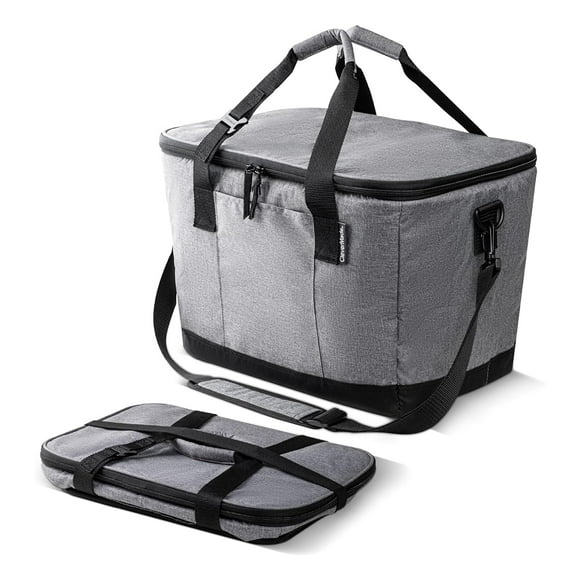 Cooler CleverMade Tahoe, 31 cuartos de galón, plegable, a prueba de fugas, gris