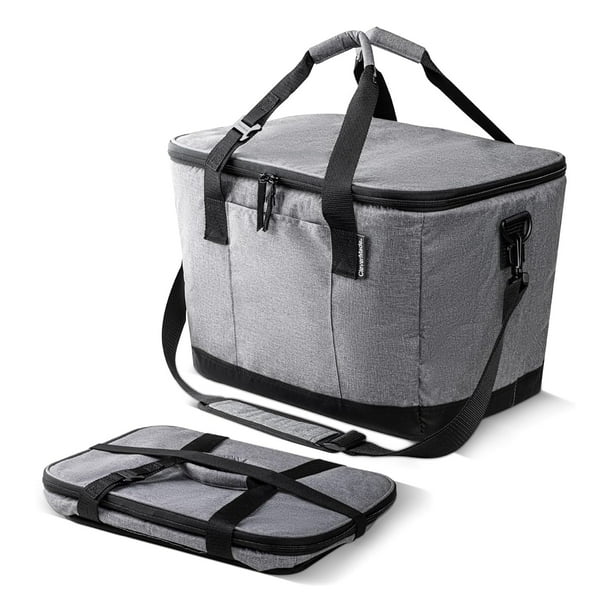 Cooler CleverMade Tahoe, 31 cuartos de galón, plegable, a prueba de fugas, gris