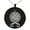 Black, variant on Stainless Steel Binding Vegvisir Troll Cross Runic Viking Engraved Small Medallion Circle Charm Pendant Necklace