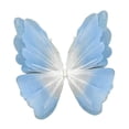 thumbnail image 4 of Adorno decorativo gigante de mariposa artificial, versátil, para fiestas, divertido, bonito, foto degradado azul claro, 4 of 9