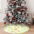 thumbnail image 5 of KLL 30" Christmas Tree Skirt Tree Palms Lemon Xmas Tree Skirts Mat for New Year Xmas Holiday Party Indoor Outdoor Home Decoration, 5 of 7