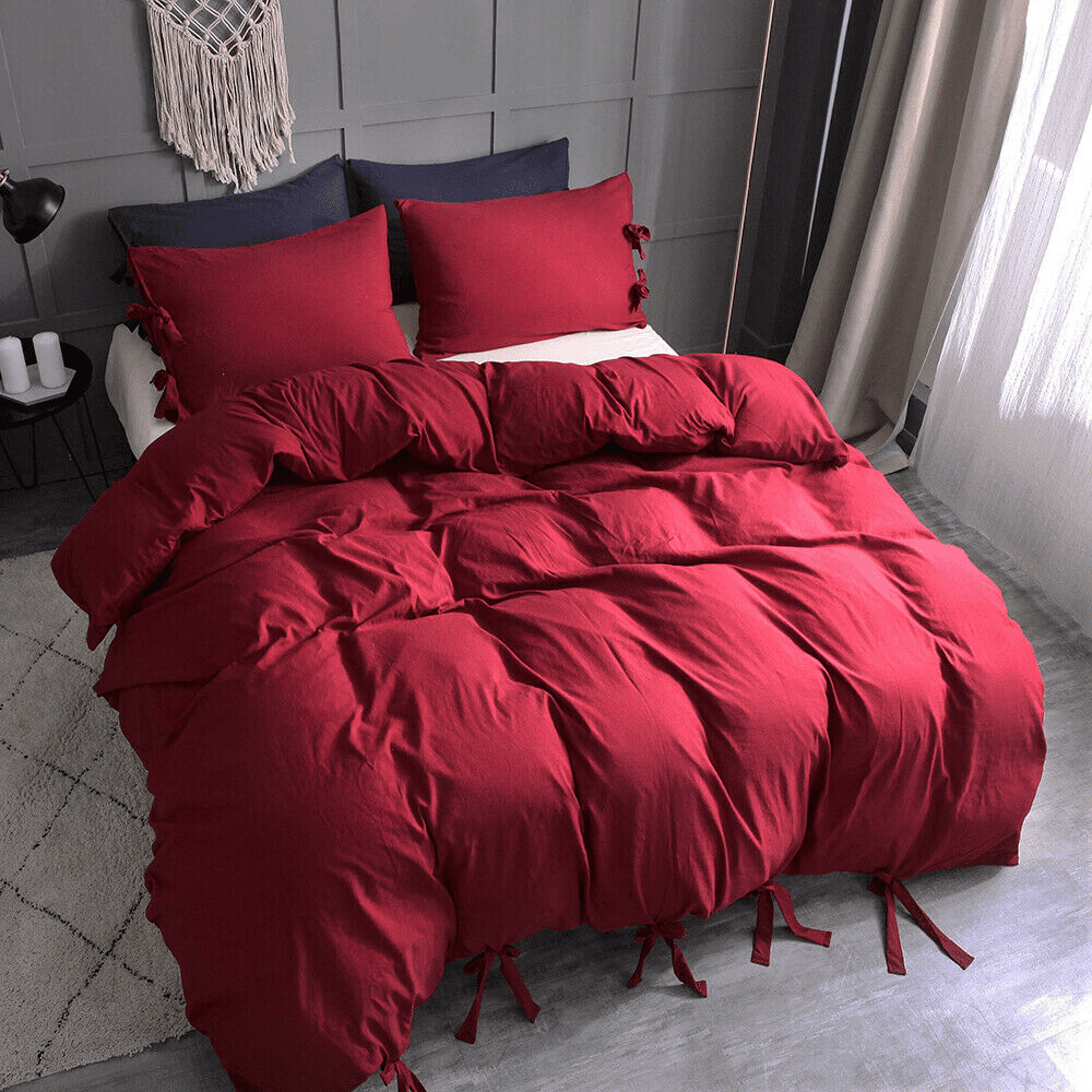 3 Pieces Bedding Ultra Soft Duvet Cover Set, Microfiber Quilt Comforter