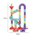thumbnail image 3 of Kids Marble Run Set Creative Plastic Funny Building Block Toy Educational Toy, 3 of 10