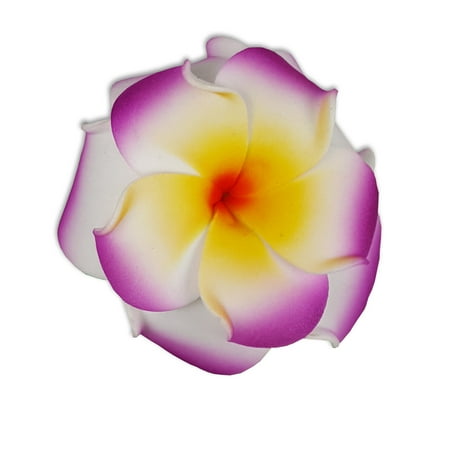 Hi Jewelry Foam Double Lilac White Yellow Hair Clip