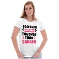 thumbnail image 3 of Together Tougher Than Breast Cancer Womens Slim Fit Graphic Tee Brisco Brands S, 3 of 5