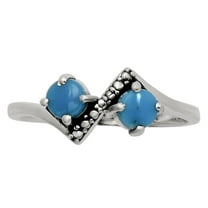 Sleeping Beauty Turquoise - USA 925 Sterling Silver Ring s.7 Jewelry R-1184 SDR251492
