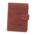 thumbnail image 1 of Funda para pasaporte, funda para tarjetas de pasaporte de viaje, funda tipo billetera, soporte para documentos de viaje multifunción, Funda de cuero PU, 1 of 5