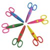 Balepha Assorted Colors Crafting Paper DIY Craft Scrapbooking Supplies Scissors Decorative Edge Scissors for Teachers Kids Toddler Safety 6 Patterns 6 Pack