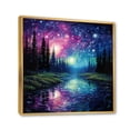 thumbnail image 2 of Designart "Aurora Borealis Aurora Euphony II" Aurora Borealis Floater Framed Canvas Print, 2 of 7
