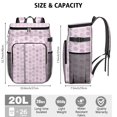 thumbnail image 2 of Pastel Donut Pattern Backpack Cooler, Leakproof Lunch Bag for Outdoor Activities and Picnic Use, 2 of 5
