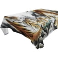 thumbnail image 1 of EREHome Five Tiger Report Good News Tablecloth 52x70 inches, 1 of 4