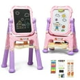 thumbnail image 1 of Patiojoy Kids Art Easel Freestanding Art Drawing Board Portable Magnetic Drawing Set Pink, 1 of 5