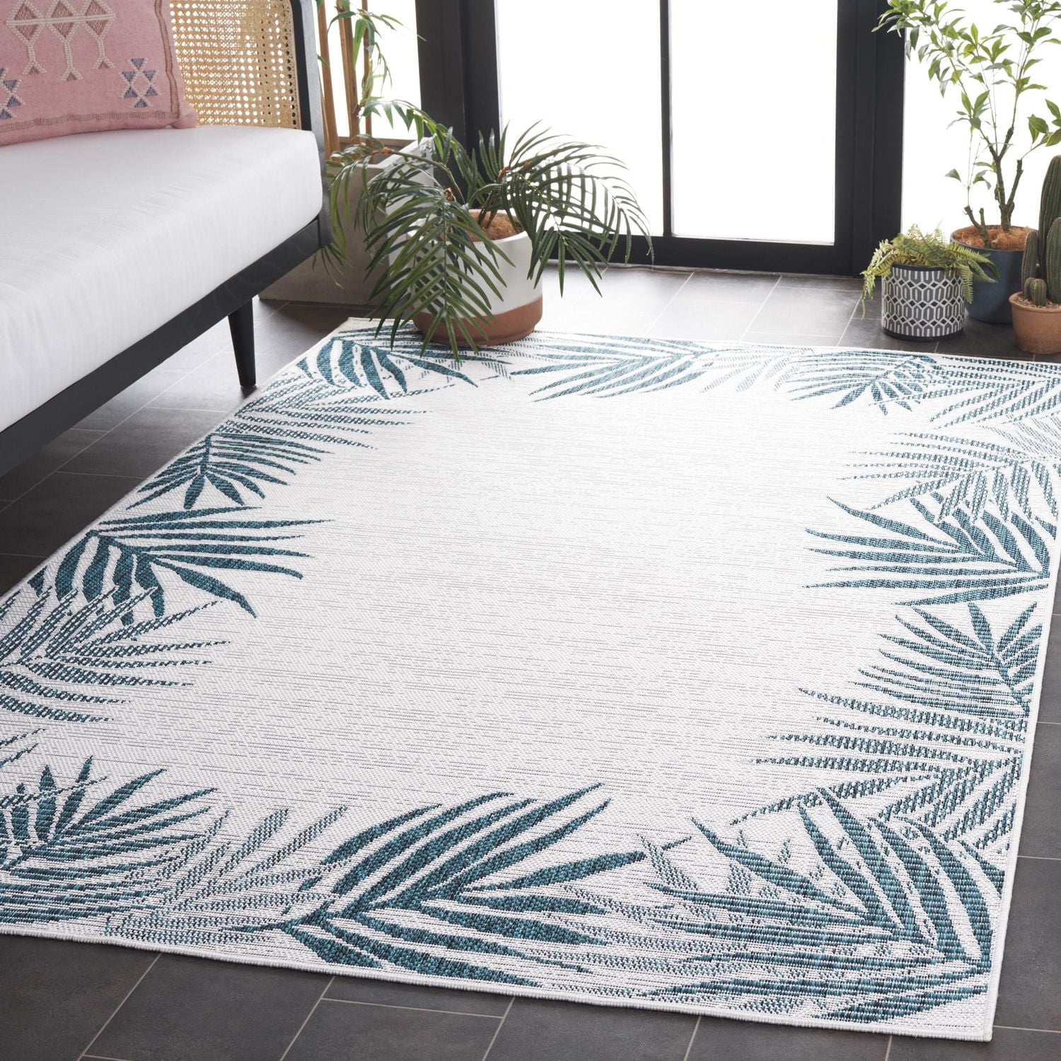 SAFAVIEH Beach House Cherlyn Tapis Botanique Intérieur/Extérieur