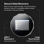 SecuX V20 - محفظة أجهزة التشفير الأكثر أمانًا مع Bluetooth & amp؛ دعم NFT - Cross Platform - إدارة Bitcoin و Ethereum و BTC و ETH و SOL و LTC و Doge و BNB و Dash بسهولة, XLM و ERC20 و BSC والمزيد