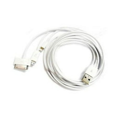 1m Long 3-in-1 USB Multi-Charger Cable for Smartphones Mobile