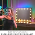 thumbnail image 4 of Luxfurni 25''x21'' Hollywood Makeup Mirror with RGB Color Changing LED Vanity Mirror with Lights Tabletop, 4 of 12