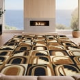thumbnail image 2 of Design&I 6'x9' Ultra Soft Area Rug, Patchwork Contemporary Stepped Grid Interlocking Large Geometric None Fluffy Washable Non Shedding for Guest Room Bedroom Living Room, 2 of 7
