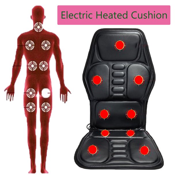 Heated Seat Covers for Cars Car Seat Massager Chair Massager Seat Cushion 3 Vibrating Motors