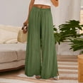 thumbnail image 2 of Women's Pants Fashion Casual Pants For Women Summer High Waist Wide Leg Floral Casual Cotton Casual, 2 of 5
