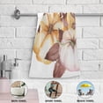 thumbnail image 4 of Dreamtimes Fall Animals Pumpkin Dish Towels Kitchen Towel 2 PCS, Autumn Floral Hand Towels Ultra Soft and Highly Absorbent,Decorative Fingertip Face Towel for Bathroom Hotel, 28.3"x14.4", 4 of 5