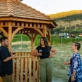 thumbnail image 5 of Outdoor Living Today 10' x 10' Hardtop Gazebo, Western Red Cedar, Octagon, Permanent, 5 of 9