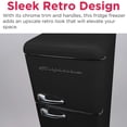 thumbnail image 5 of Frigidaire 7.5 Cu. ft. Top Freezer Refrigerator, Black, Rounded Corners - Retro, EFR756, 5 of 11