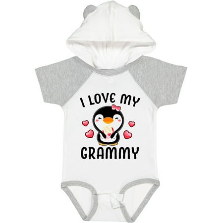 

Inktastic I Love My Grammy with Cute Penguin and Hearts Gift Baby Girl Bodysuit
