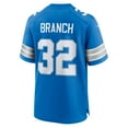 thumbnail image 3 of Men's Nike Brian Branch Blue Detroit Lions Game Jersey, 3 of 6