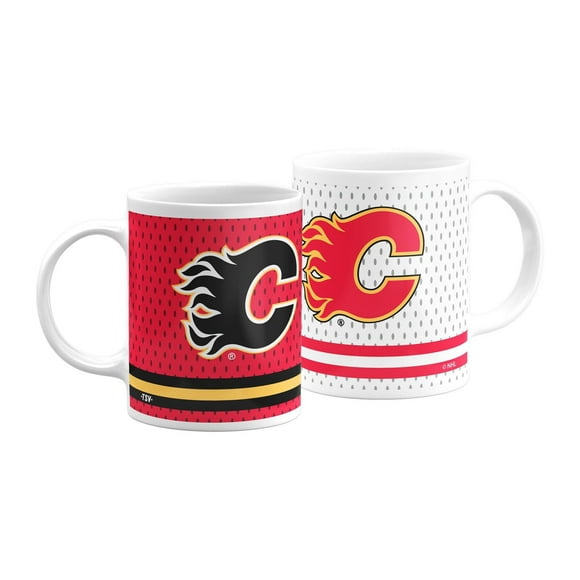 The Sports Vault Ensemble de 2 Tasses à Café Calgary Flames