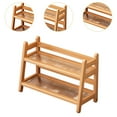 thumbnail image 6 of deevoka Water Cup Display Rack 2 Tier Decorative Simple Coffee Mug Holder Home Decor Wood, 6 of 9
