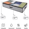 thumbnail image 4 of Paquete de 3 bolsas de almacenamiento debajo de la cama, almacenamiento plegable grande no tejido debajo de la cama, edredón, 4 of 5